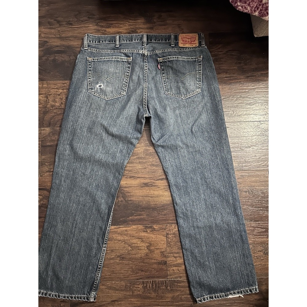 Levi's Mens 559 Relaxed Straight Leg Fit Jeans Lot  38"W X 30"L Blue Denim Light - Picture 4 of 10